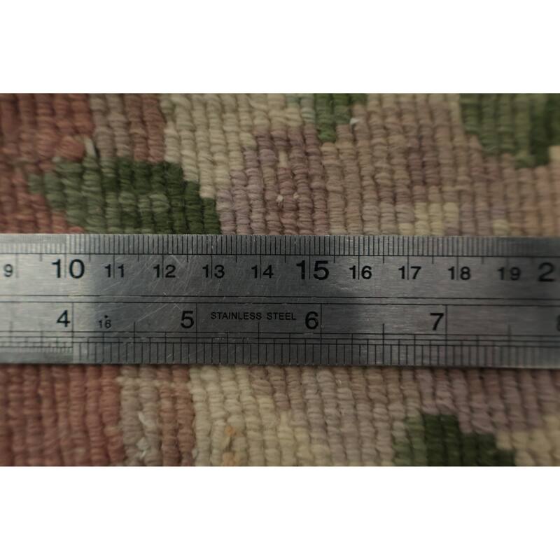 Hand Knotted Oriental 100% Wool Carpet Traditional Floral Pink Art Deco Area Rug - 3' 2'' X 2' 0''