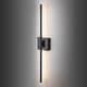 preview thumbnail 32 of 119, 1-Light Black/ Gold/ Nickel Modern Long Linear Strip Wall Sconce Dimmable LED Bathroom Vanity Light