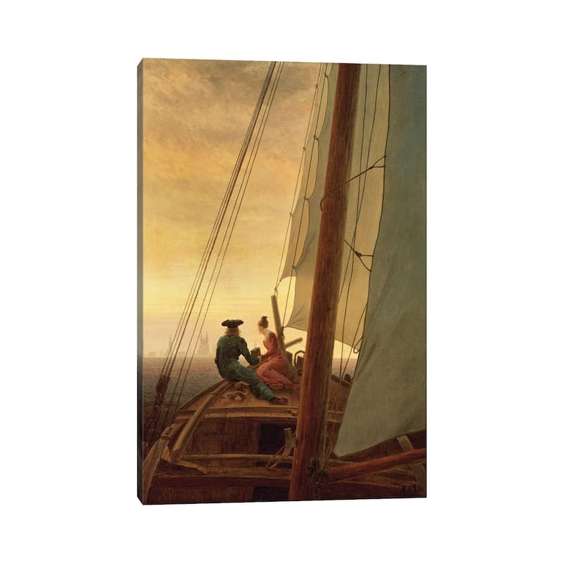 iCanvas "On Board A Sailing Ship, 1819" by Caspar David Friedrich Canvas Print