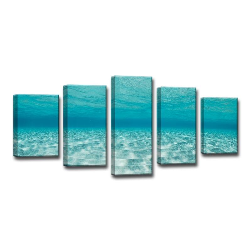Ready2HangArt 'Crystalline Waters' 5-Piece Wrapped Canvas Set