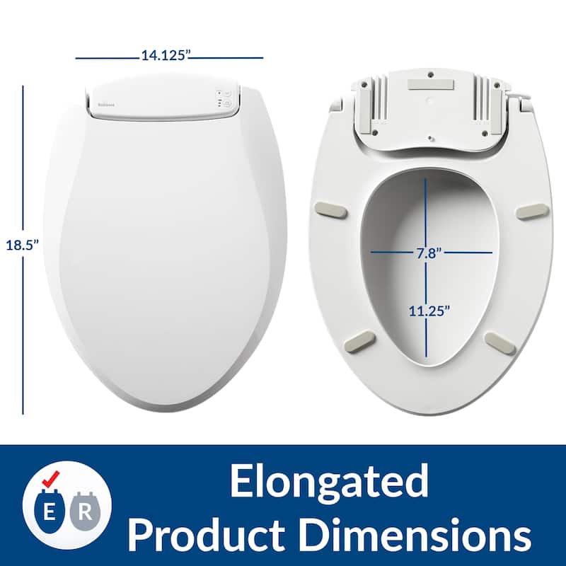 Radiance Heated Night Light Toilet Seat will Slow Close and Never