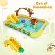 preview thumbnail 3 of 8, Gymax Inflatable Play Pool Center w/Water Slide Monkey & Tree Stump - Multi-colored