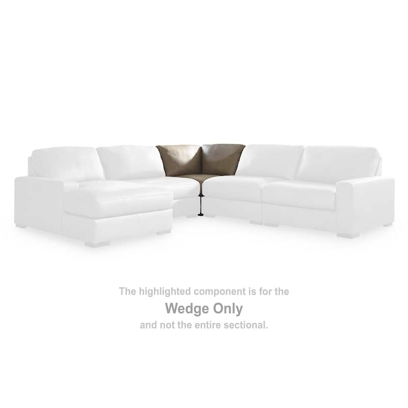 Signature Design by Ashley Veronella Brown 5-Piece Sectional - 130" W x 130" D x 39" H