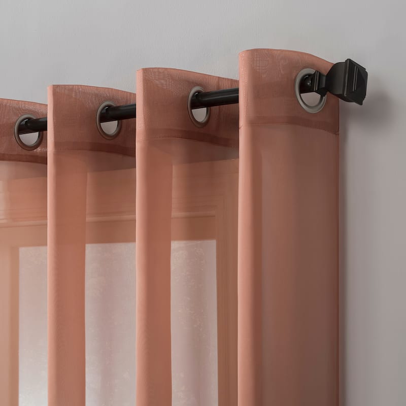 No. 918 Emily Voile Sheer Grommet 1-Piece Curtain Panel, Single Panel