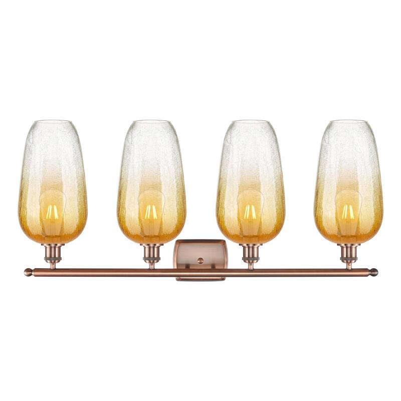 Innovations Lighting Endless Possibilities Ballston - Brookhaven Flute - 4 Light 37" Bath Vanity Light