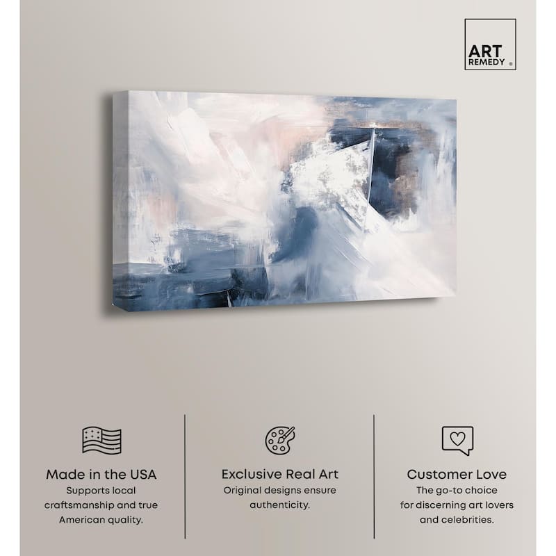 Blue Rapture II Canvas by Art Remedy, Gallery Wrapped