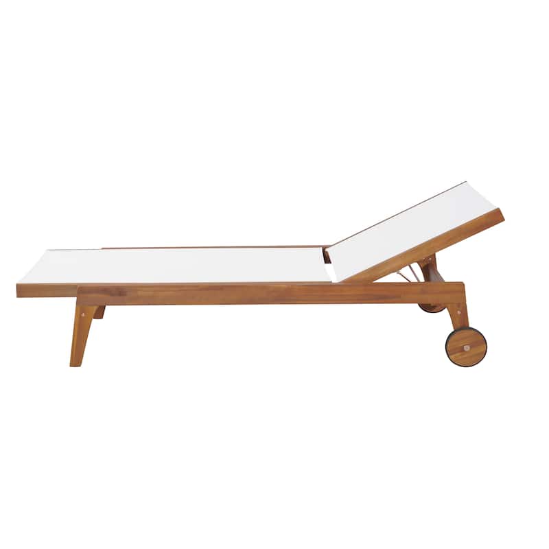 Christopher Knight Home - Orion Acacia Wood Outdoor Chaise Lounger