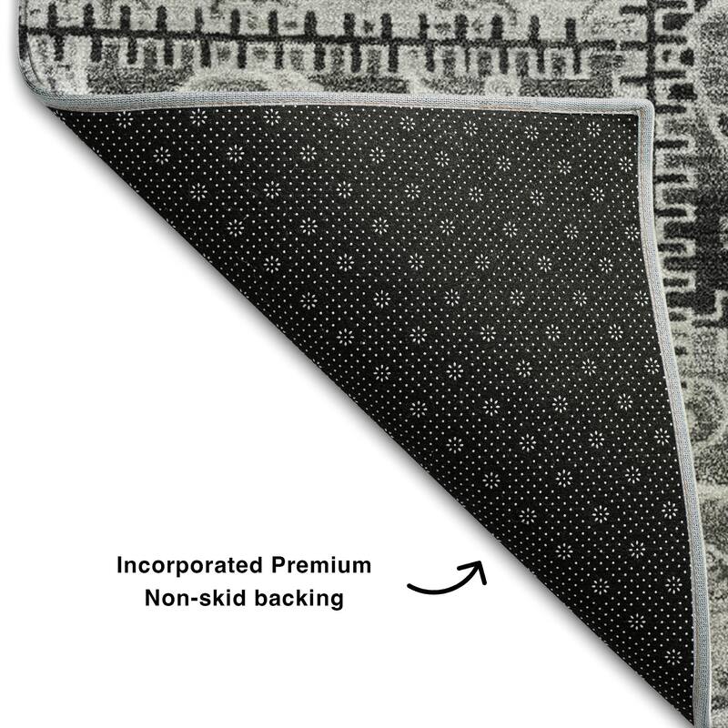 Premium Washable Super Soft Moroccan Boho Patchwork Mayfield Rug