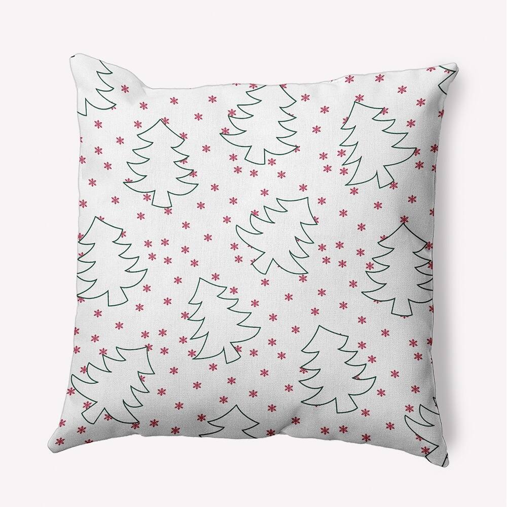 Christmas Tree Outlines Accent Pillow