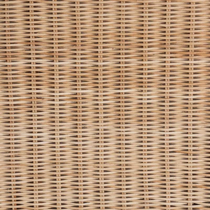 Caden Braided Natural Rattan Chest with Lift-top Lid - Coastal Boho Style Storage Bench for Bedroom, Entryway, or Living Room