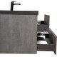 preview thumbnail 48 of 75, GDFStudio - Carter Floating Bathroom Vanity with Quartz Sand Countertop & Soft-Close Drawers