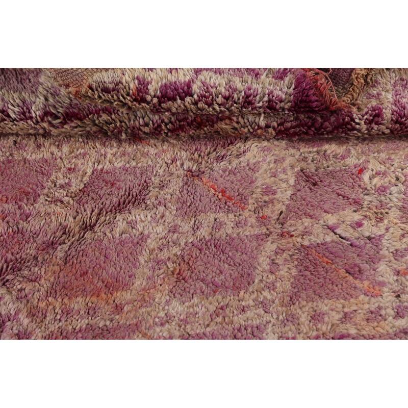 Antique Tribal Moroccan Area Rug Wool Hand-knotted Oriental Carpet - 5'8" x 11'3"