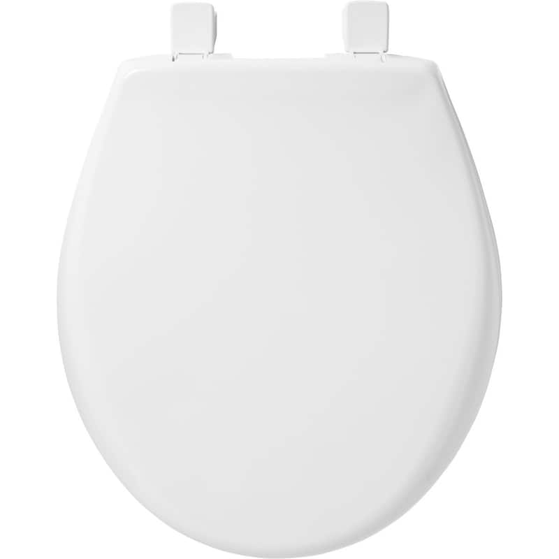 Bemis 790TDGSL Round Hospitality Plastic Closed-Front Toilet Seat and