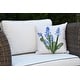 preview thumbnail 3 of 10, 16 x 16 inch Bluebell Outdoor Pillow