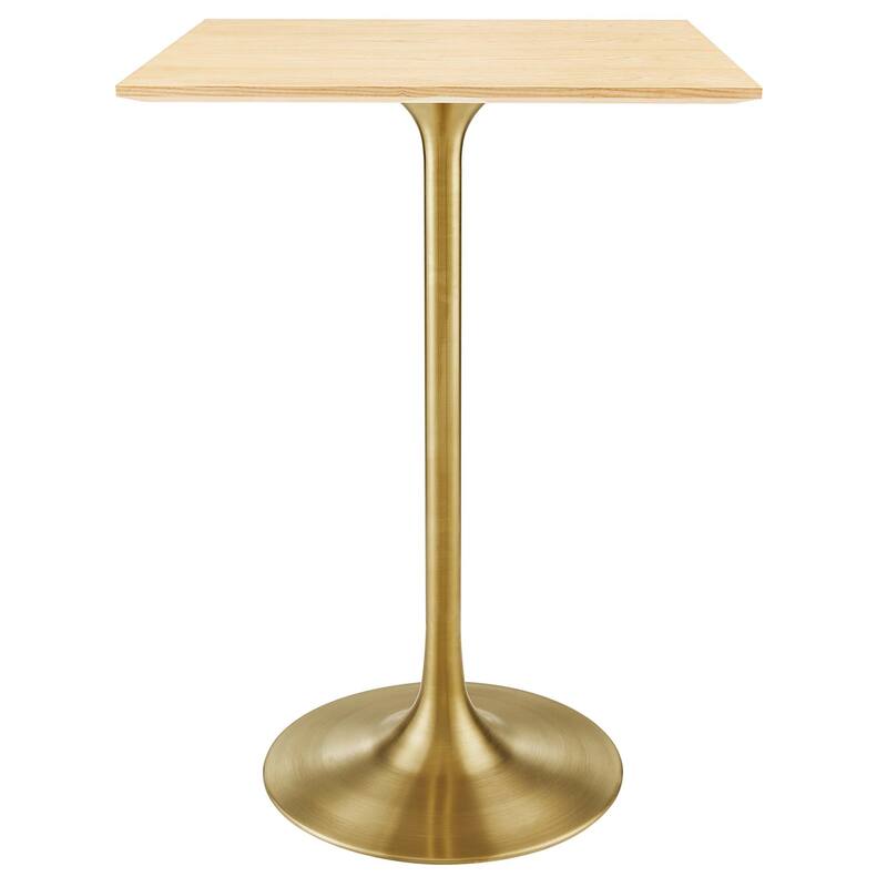 Lippa Square Wood Bar Table