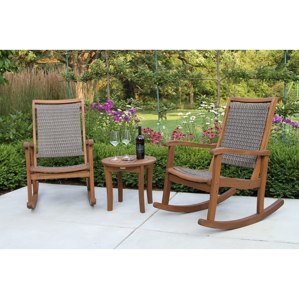 Porch Furniture Fund: Eilaf Eucalyptus Rocking Set