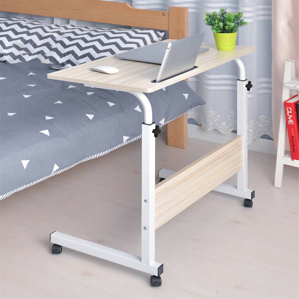 Height-Adjustable Mobile Laptop Computer Desk Laptop Cart