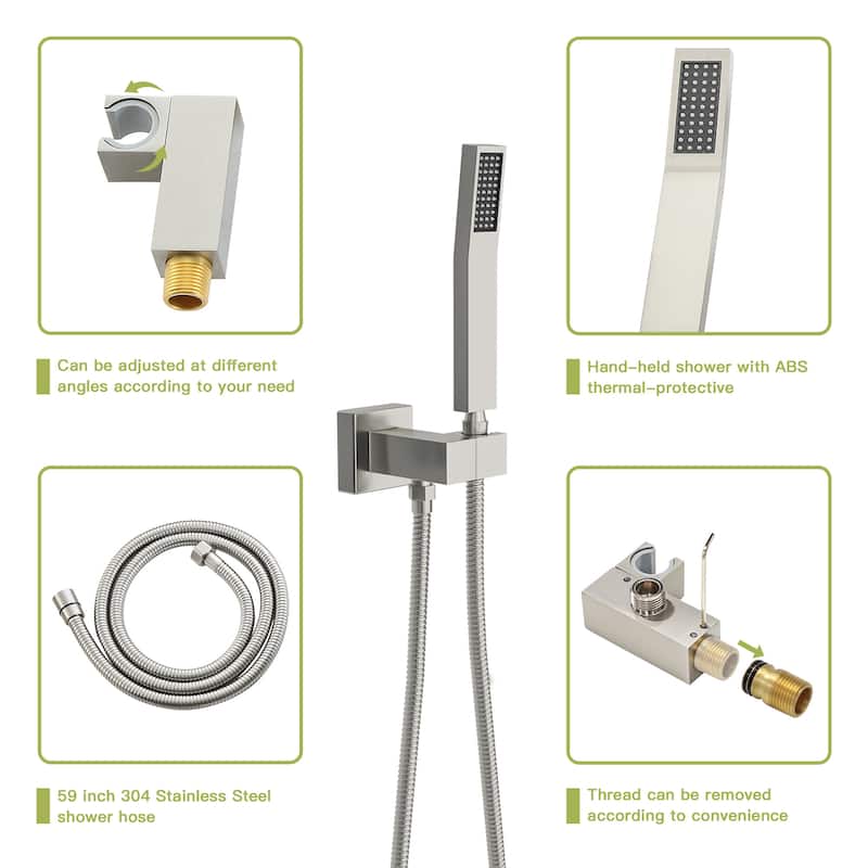 10 inch Square Shower Set, Dual Shower Heads