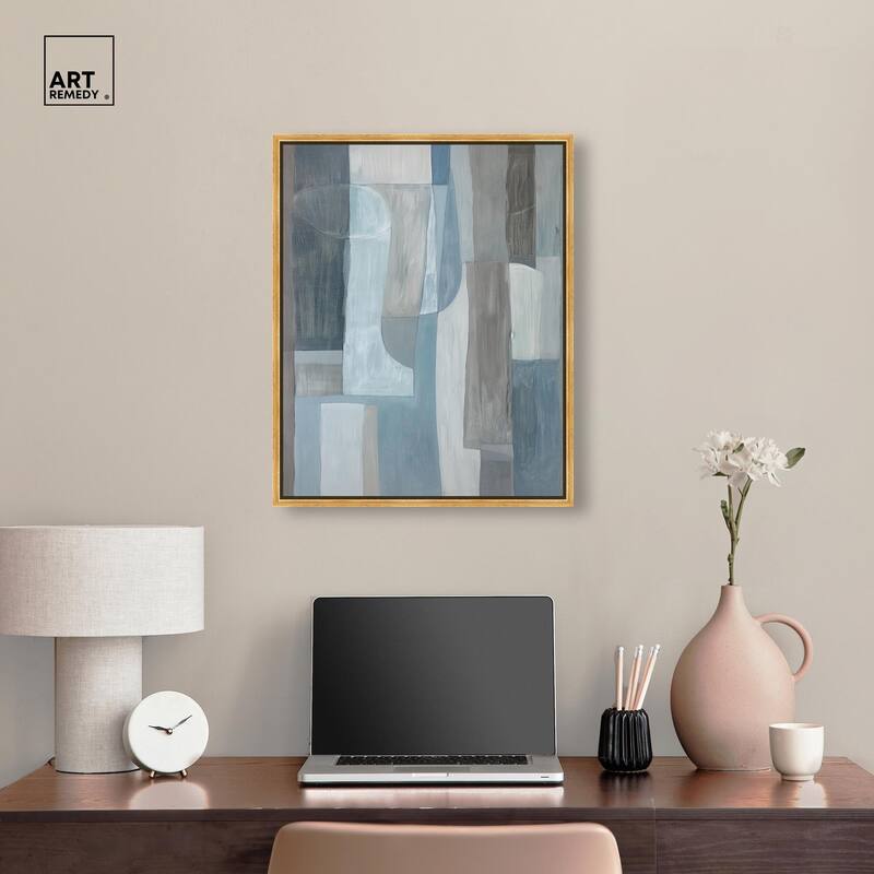 Tessellated Tones III Canvas by Art Remedy