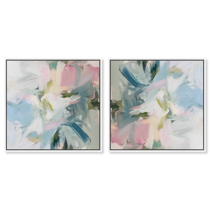 Contained Gesture II Canvas by Art Remedy - 30" x 30" - Black