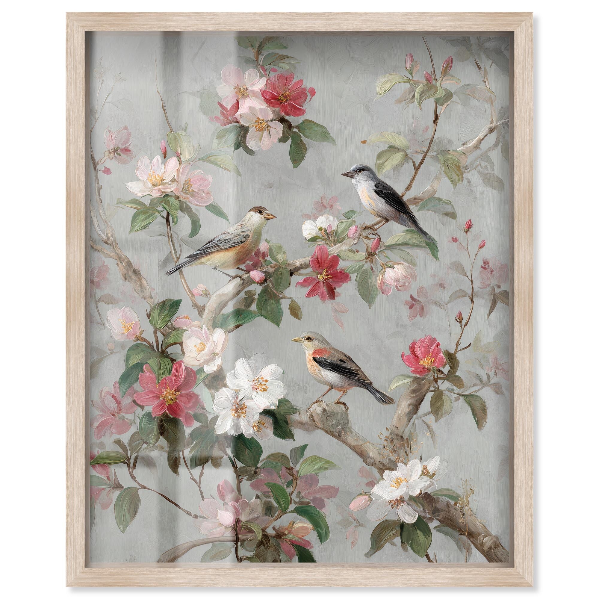 Morning Song IV Floral Wall Decor Shadowbox Print by Art Remedy