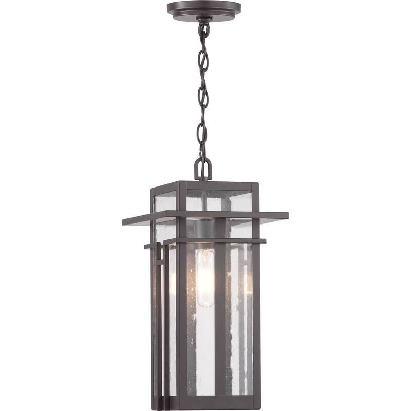 Boxwood Collection One-Light Hanging Lantern - 8.875 in x 8.875 in x 17.5 in