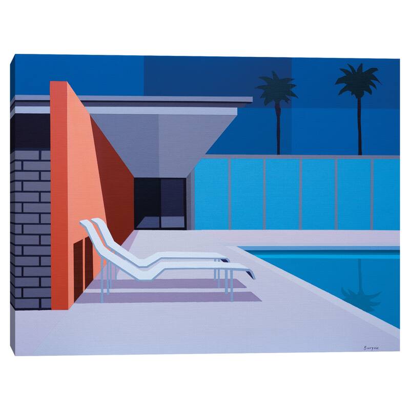 Modernist California Living by Andy Burgess Canvas Art Print