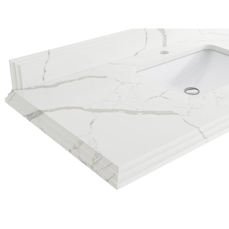 Willow Collections 36 in. W x 22 in. D Aberdeen Left Offset Sink Bathroom Vanity with Countertop