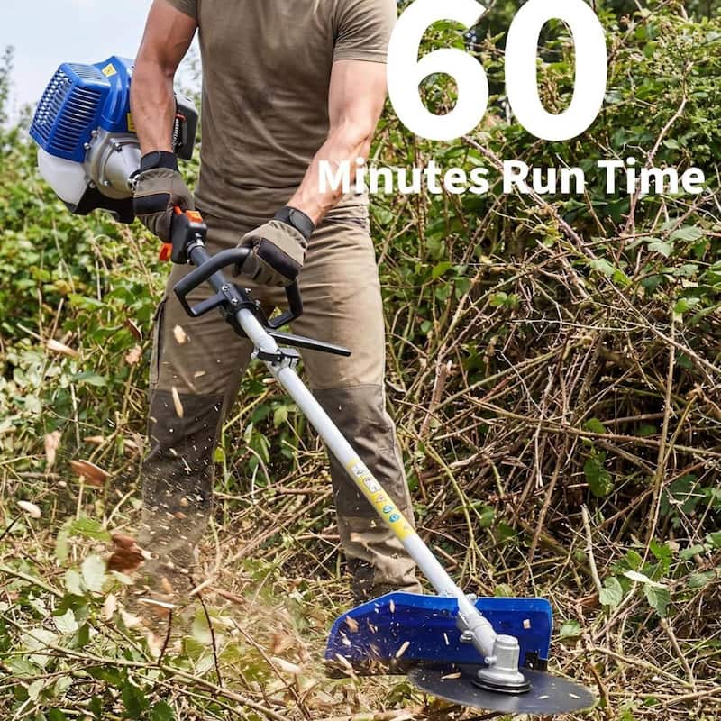 43cc 3 in 1 Gas Powered String Trimmer, Lawn Edger Brush Grass Cutter for Garden, Lawn Care
