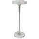 preview thumbnail 1 of 2, Uttermost Pria Crystal Drink Table - 9"W x 22"H x 9"D Silver - 9"W x 22"H x 9"D
