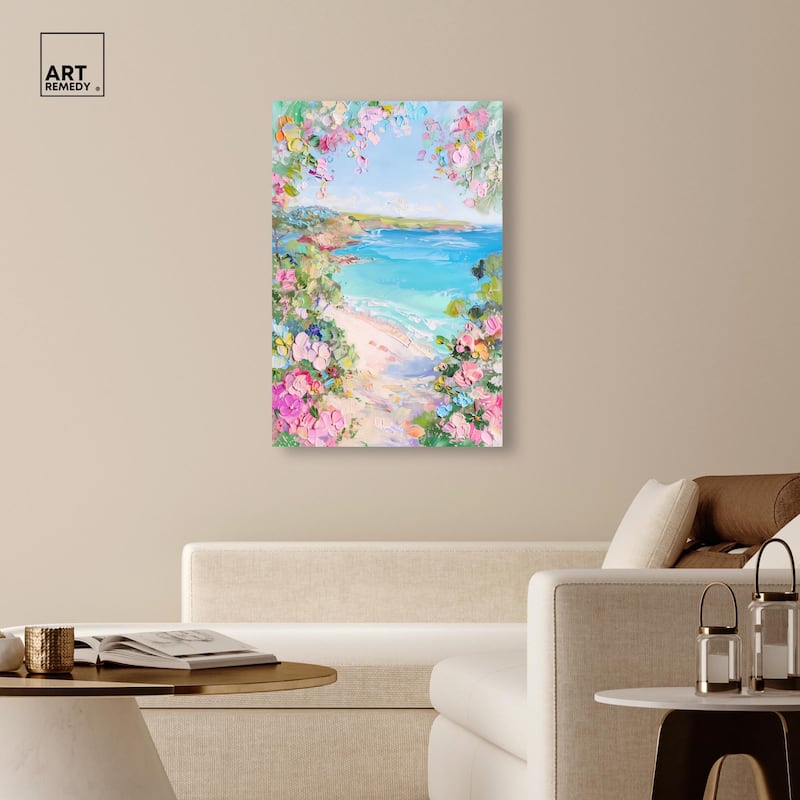Hillside Harbor View II Canvas by Art Remedy, Gallery Wrapped