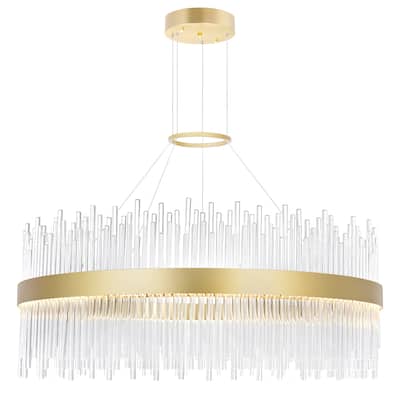 Genevieve LED Chandelier With Medallion Gold Finish - Medallion Gold