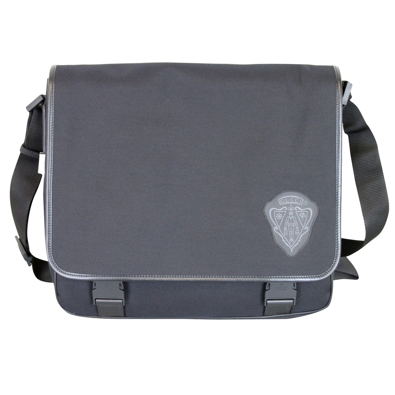 gucci canvas messenger bag
