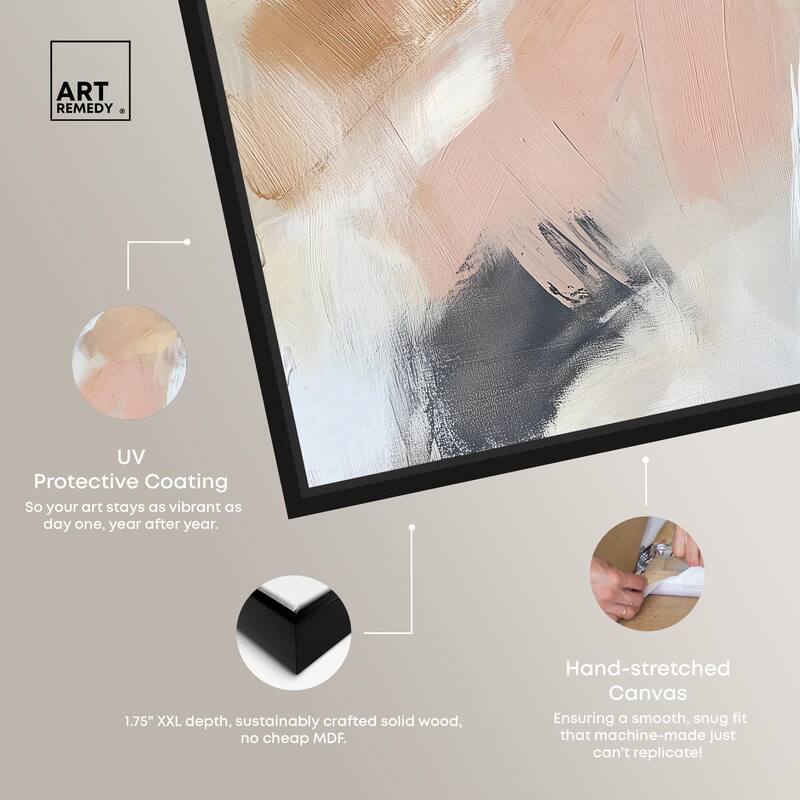 Taupe and Ash I Canvas by Art Remedy