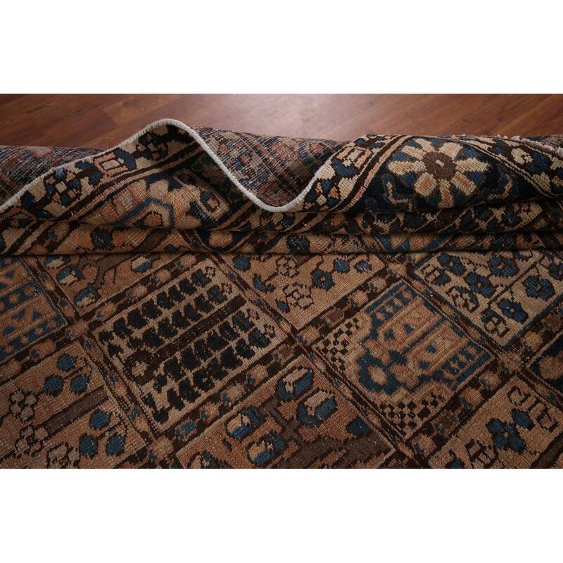 Garden Design Bakhtiari Persian Antique Area Rug Handmade Wool Carpet - 6'8" x 9'10"