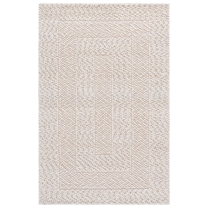 SAFAVIEH Handmade Natura Hilgrun Wool Rug - 4' x 6' - Ivory
