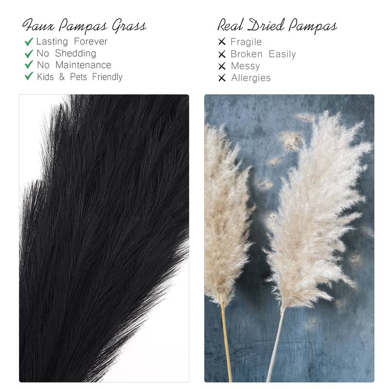 Extra Large Faux Pampas Grass Decor
