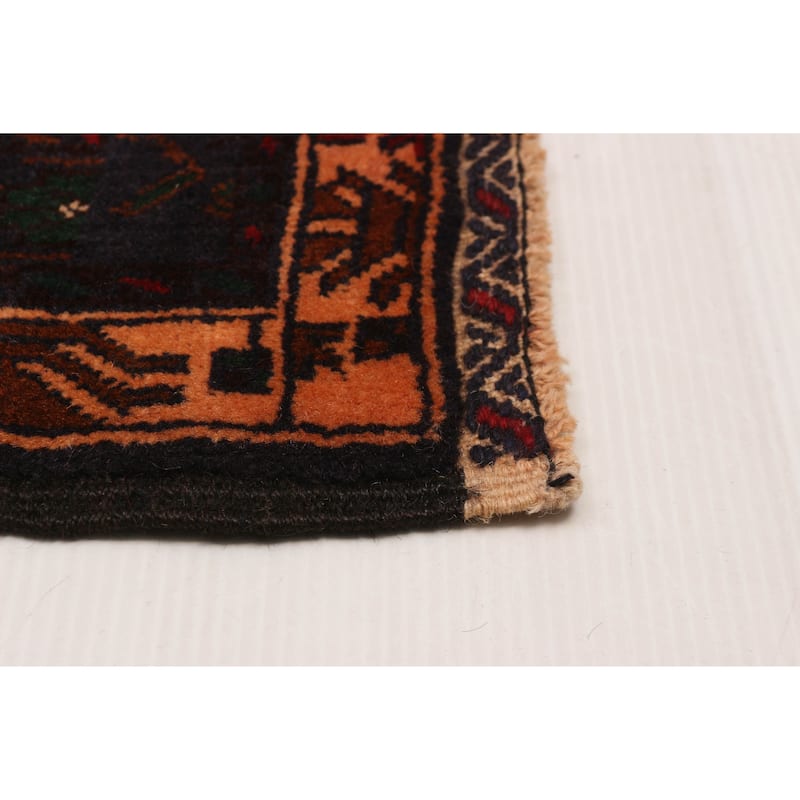 Teimani Orange Rug 3'11" x 6'8" - 3'11 x 6'8