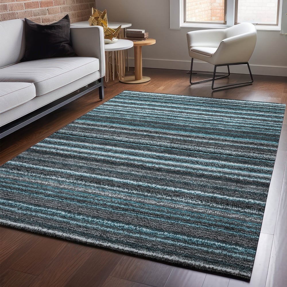 Premium Washable Super Soft Stripe Mayfield Rug