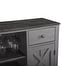 preview thumbnail 24 of 24, Contemporary X-door Wine Bar Cabinet