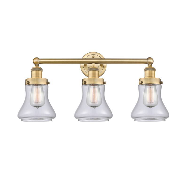 Innovations Lighting 616-3W-10-25 Bellmont Vanity Bellmont 3 Light 25" - Brushed Brass / Clear