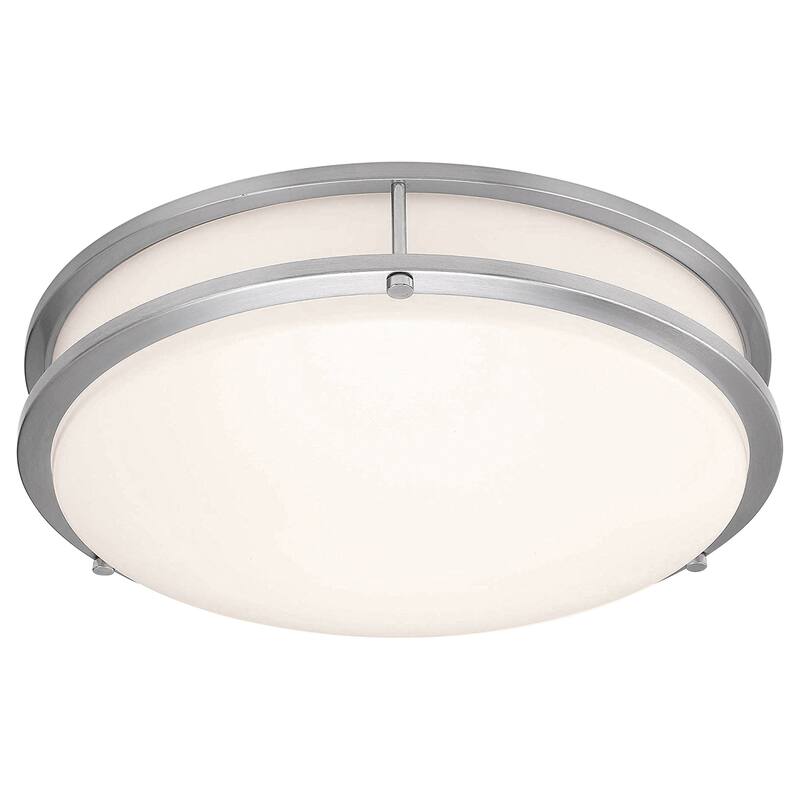 Access Lighting Solero II 12" LED Flush Mount - Brushed Steel - Brushed Steel