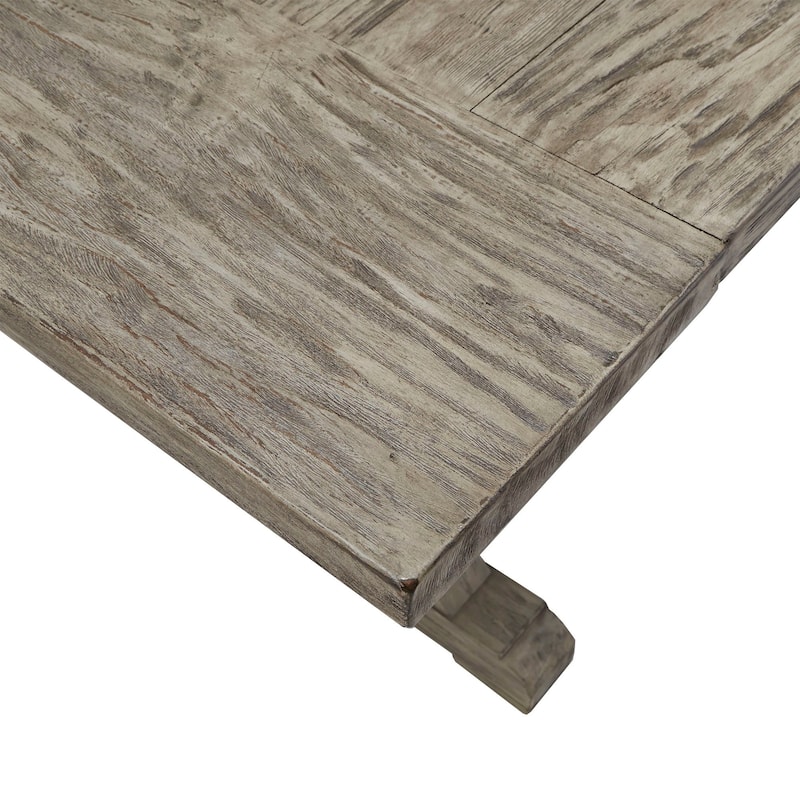 Paloma Antique Grey Reclaimed Wood Dining Set by iNSPIRE Q Artisan