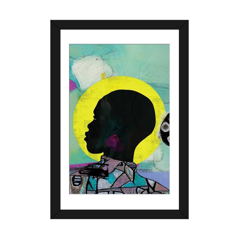 iCanvas "Shes The Sun II" by Nikki Chu - Black - 32x24x1