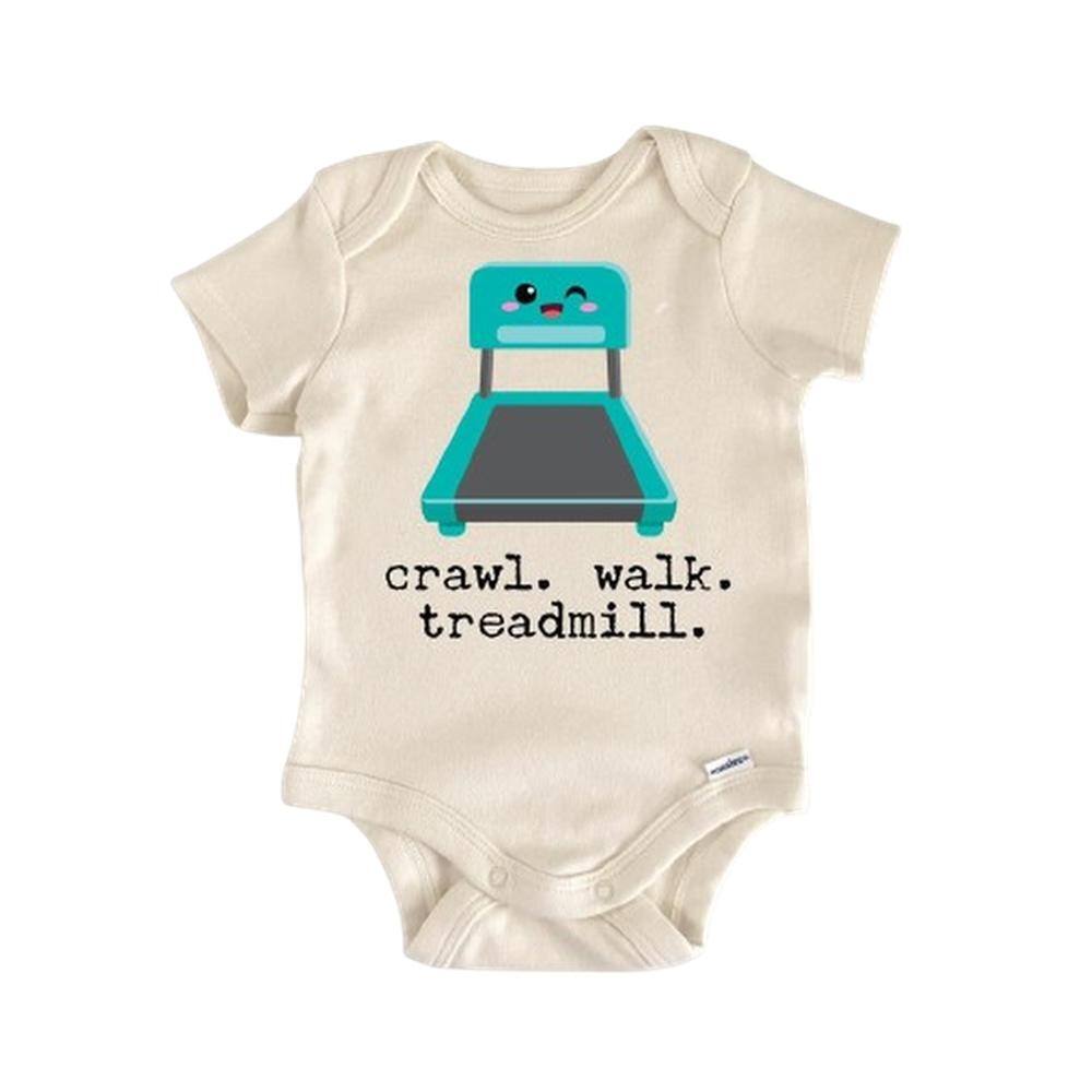 Treadmill Gym Runner Running - Baby Boy Girl Clothes Infant Bodysuit Funny Cute Newborn