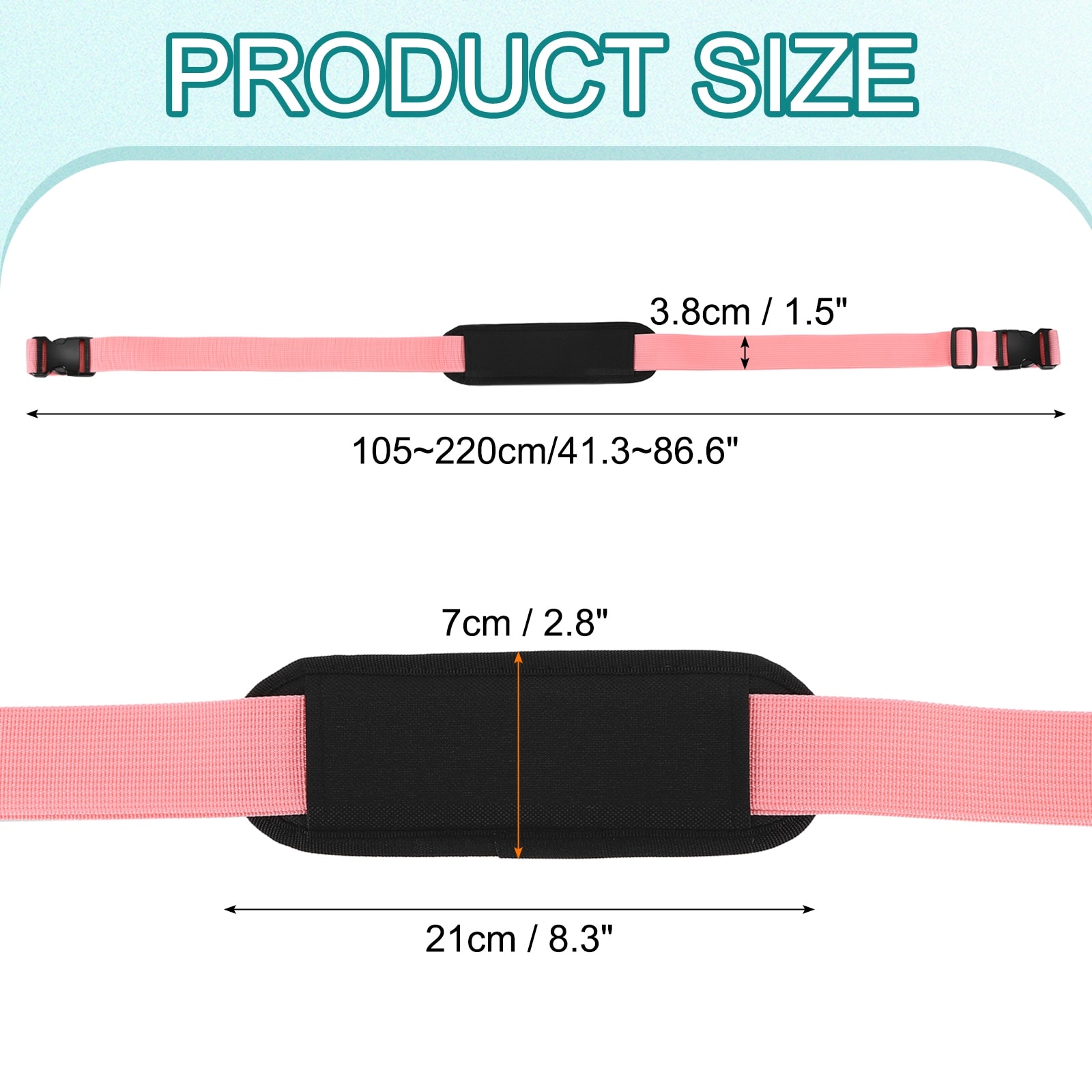 Adjustable Beach Chair Carry Straps, Heavy Duty Replacement Universal Shoulder Straps for Folding