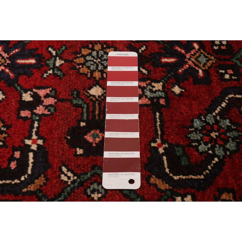 ECARPETGALLERY Hand-knotted Andelz Red Wool Rug - 3'5 x 10'8