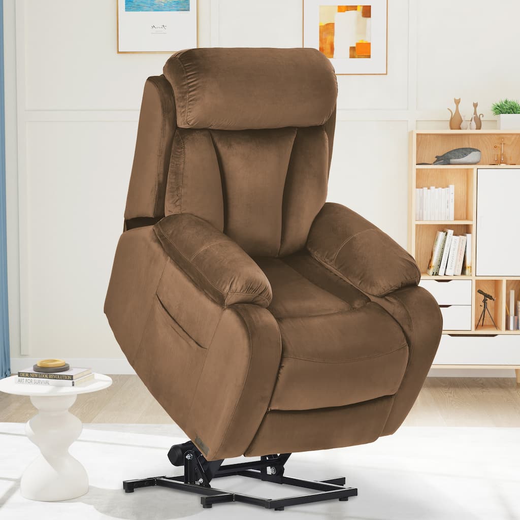 Power Lift Chair Recliner for Elderly with Remote Control,Electric Reclining Sofa,Fabric Power Recliner for Living Room