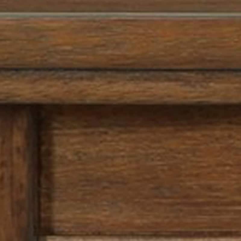 Trea 78 Inch Dining Table, 6 Drawers, Plank Top, 6 Seater, Rustic Brown