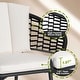 preview thumbnail 17 of 16, Outdoor Patio Aluminum Dining Set with Cushions, Black and Beige
